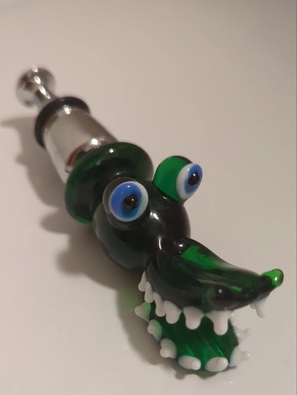 Alligator Wine Stopper With Black Seal